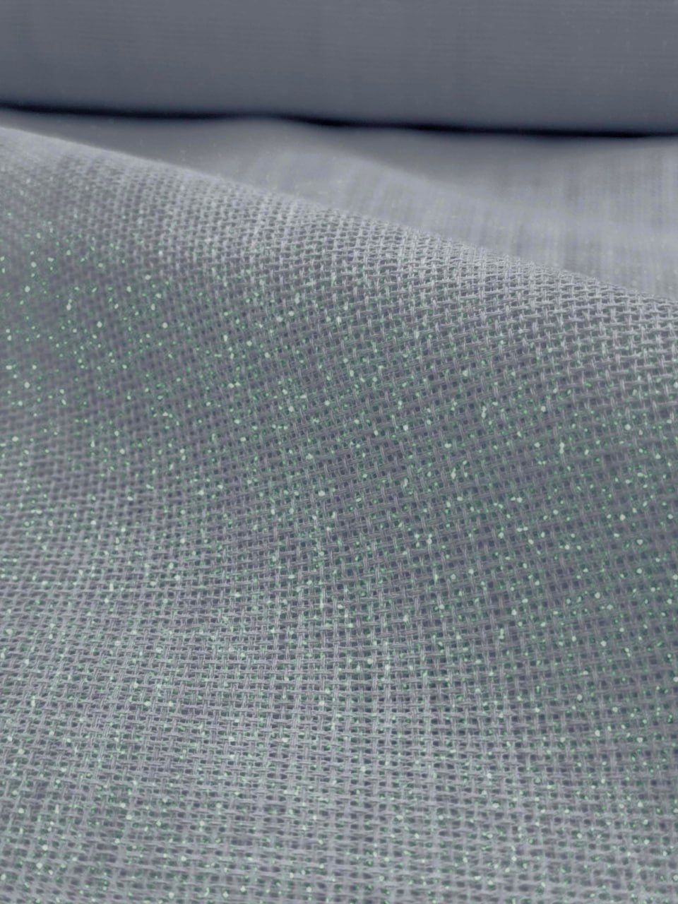 Gri Simli Linen Kumaş