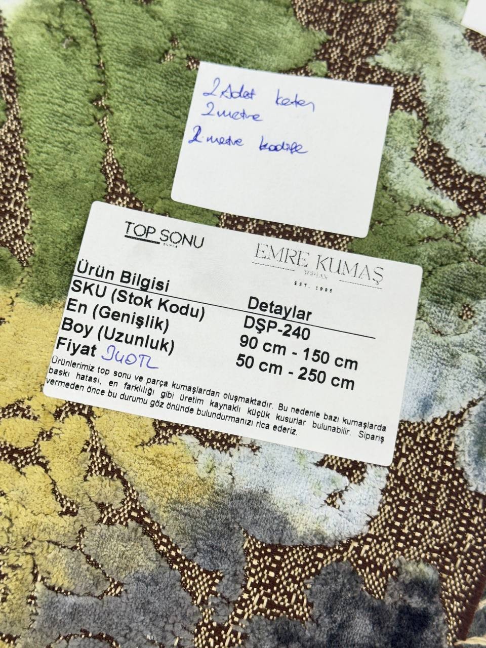 Kadife - Keten Döşemelik Kumaş - Döşemelik Paket Kumaş