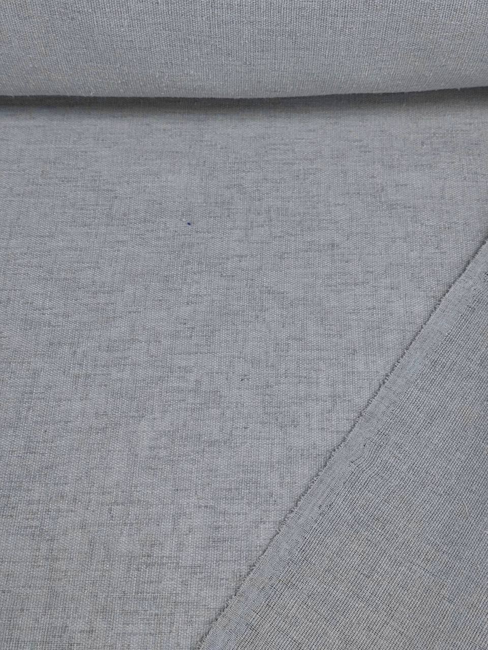Gri Vintage Keten Kumaş