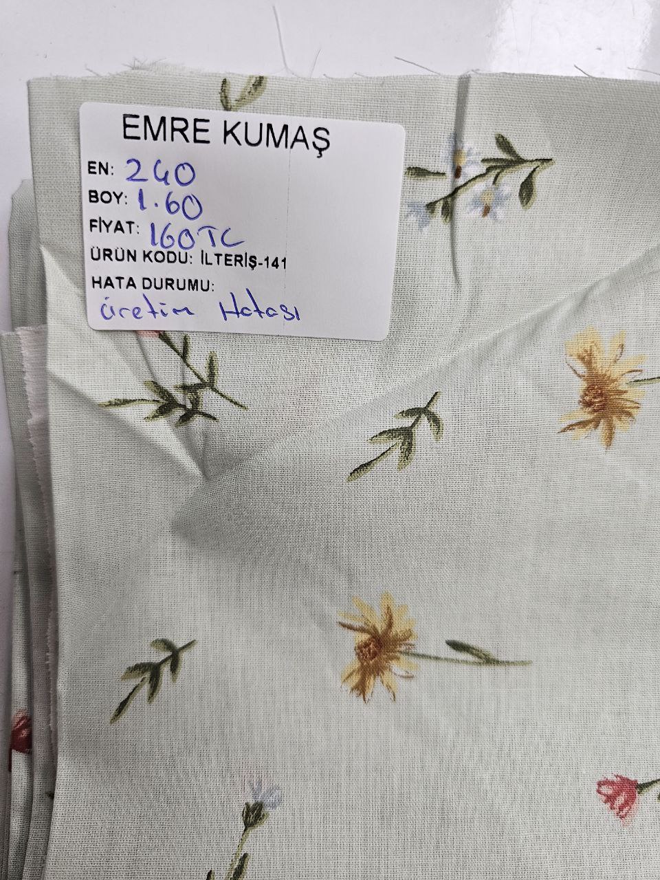 Desenli Nevresimlik Poplin Kumaş