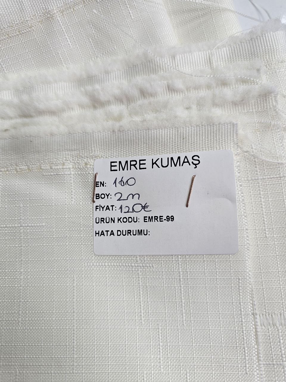 Ecru Openwork Swedish Linen Fabric