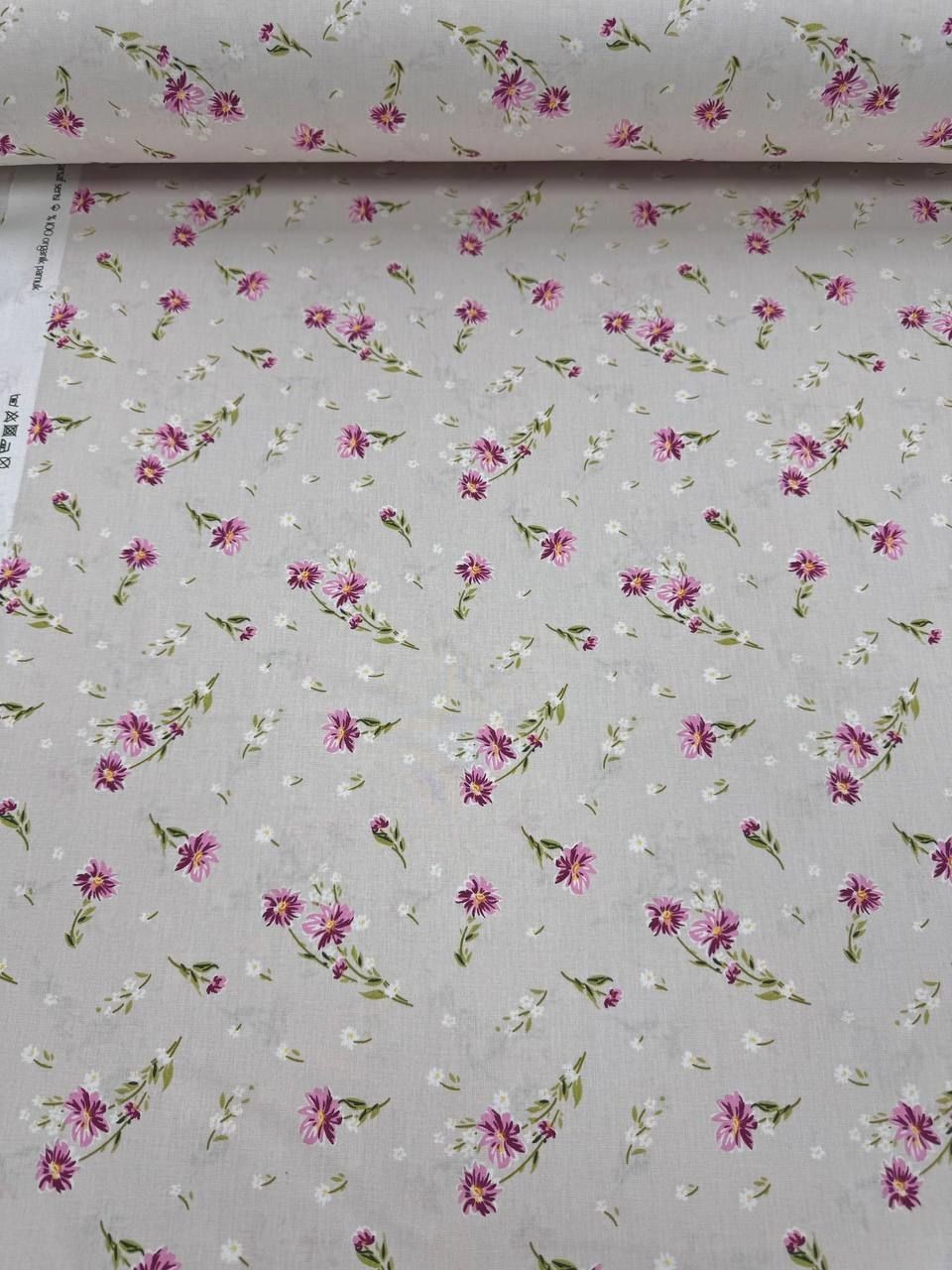 Poplin Duvet Cover Fabric with Tiny Flower Pattern