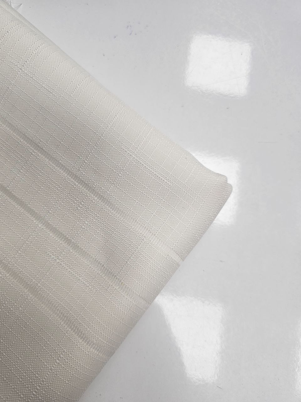 Ecru Openwork Swedish Linen Fabric