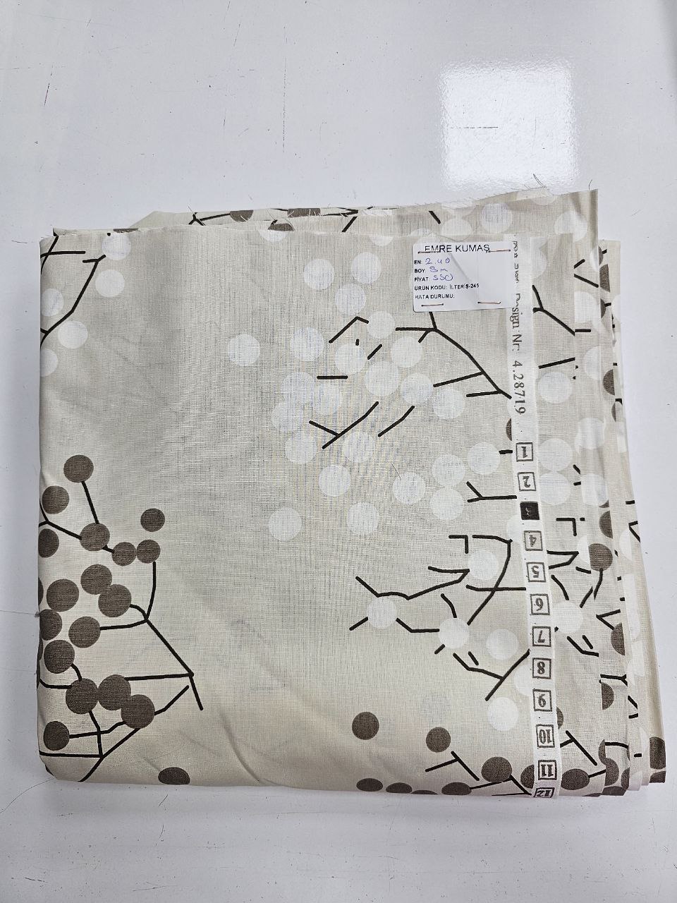 Desenli Nevresimlik Poplin Kumaş