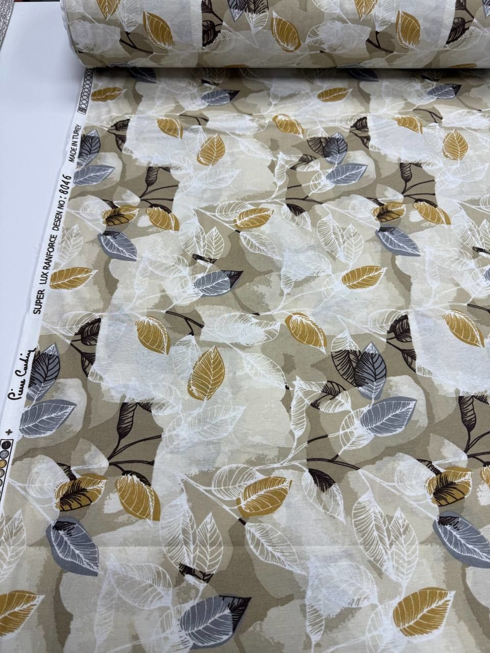 Pierre Cardin Desenli Nevresimlik Poplin Kumaş