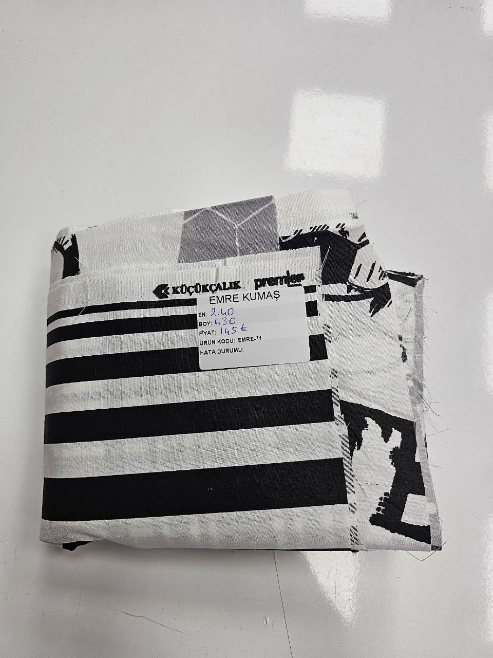 Patterned Poplin Duvet Cover Fabric