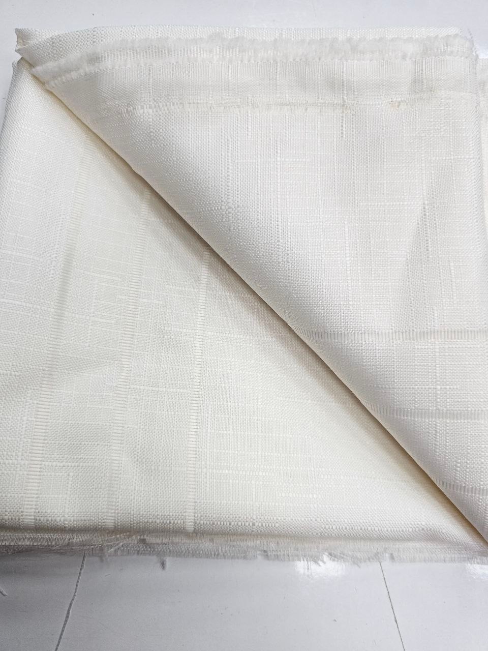 Ecru Openwork Swedish Linen Fabric