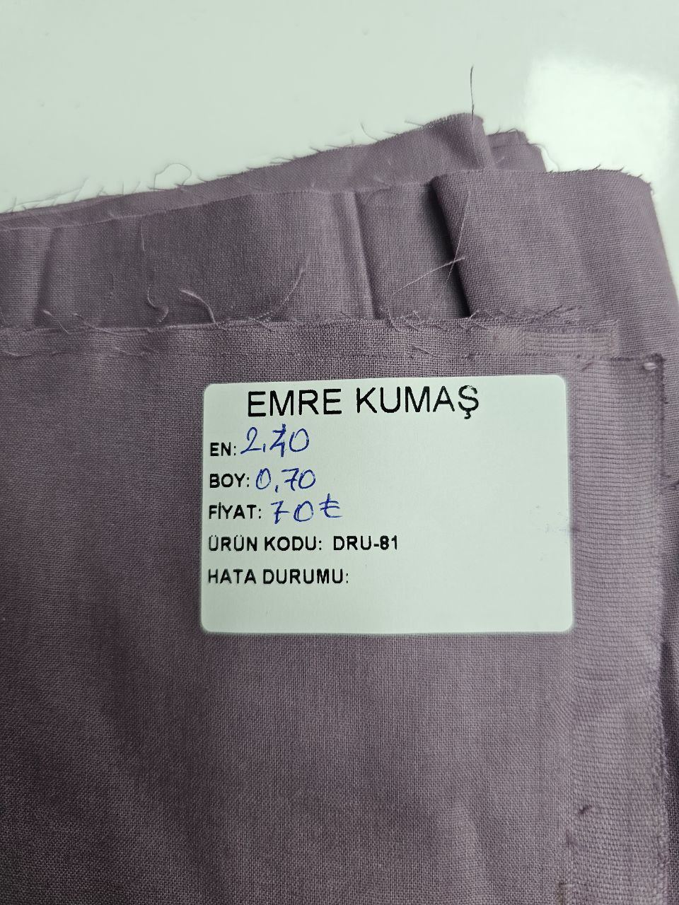 Düz Renk Nevresimlik Poplin Kumaş