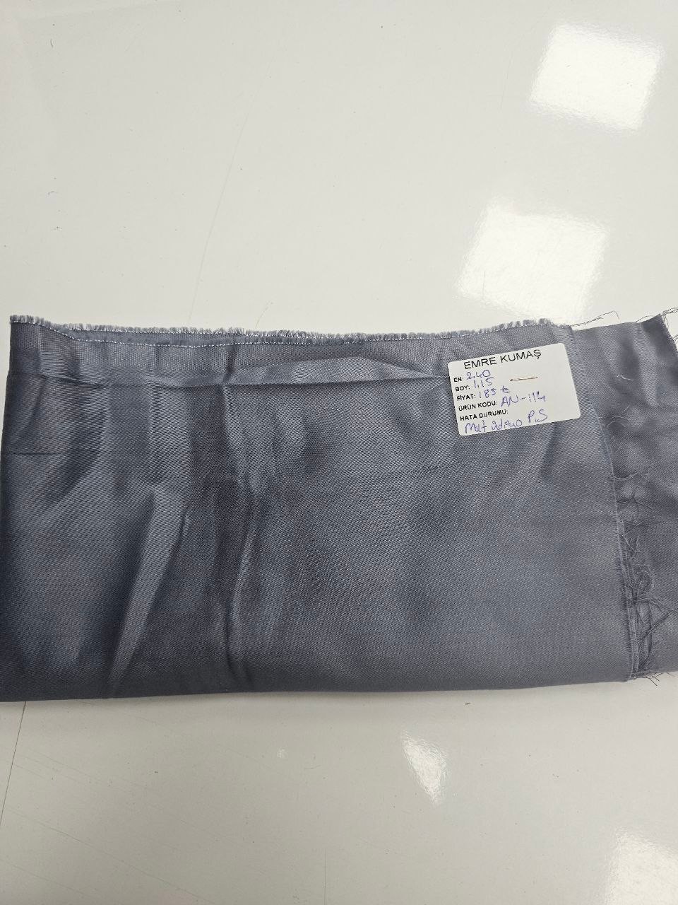 Matte Indigo Color Cotton Satin Fabric