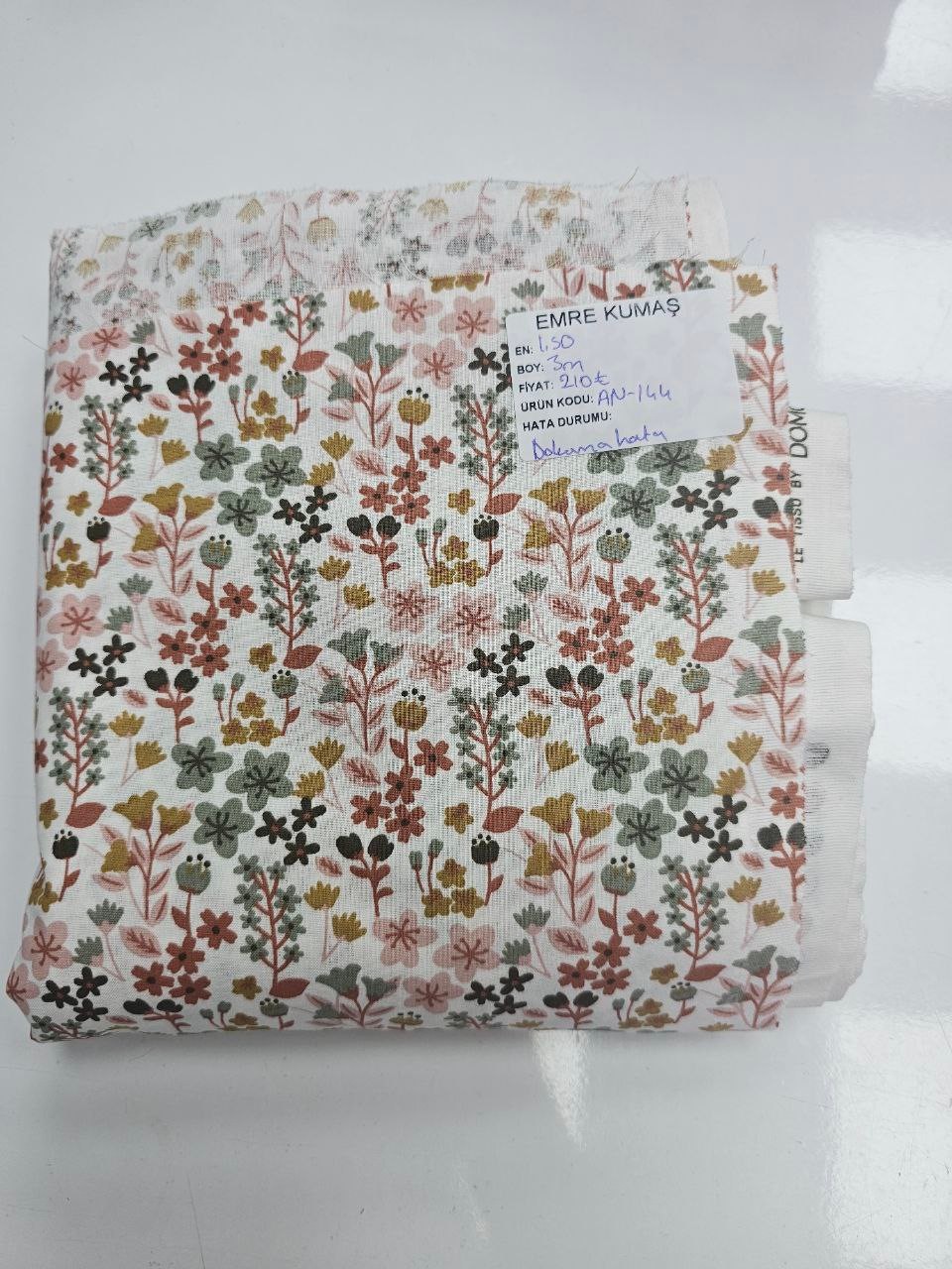 Mini Çıtır Çiçek Desenli Giyimlik Poplin Kumaş