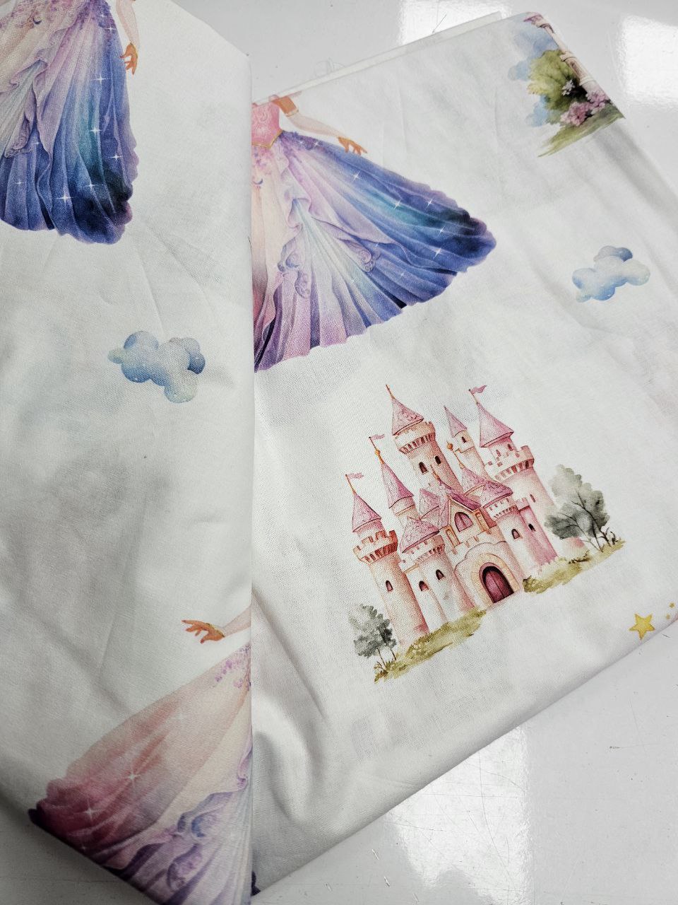 Desenli Nevresimlik Poplin Kumaş