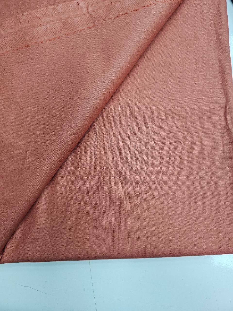 Cinnamon Colored Poplin Duvet Cover Fabric