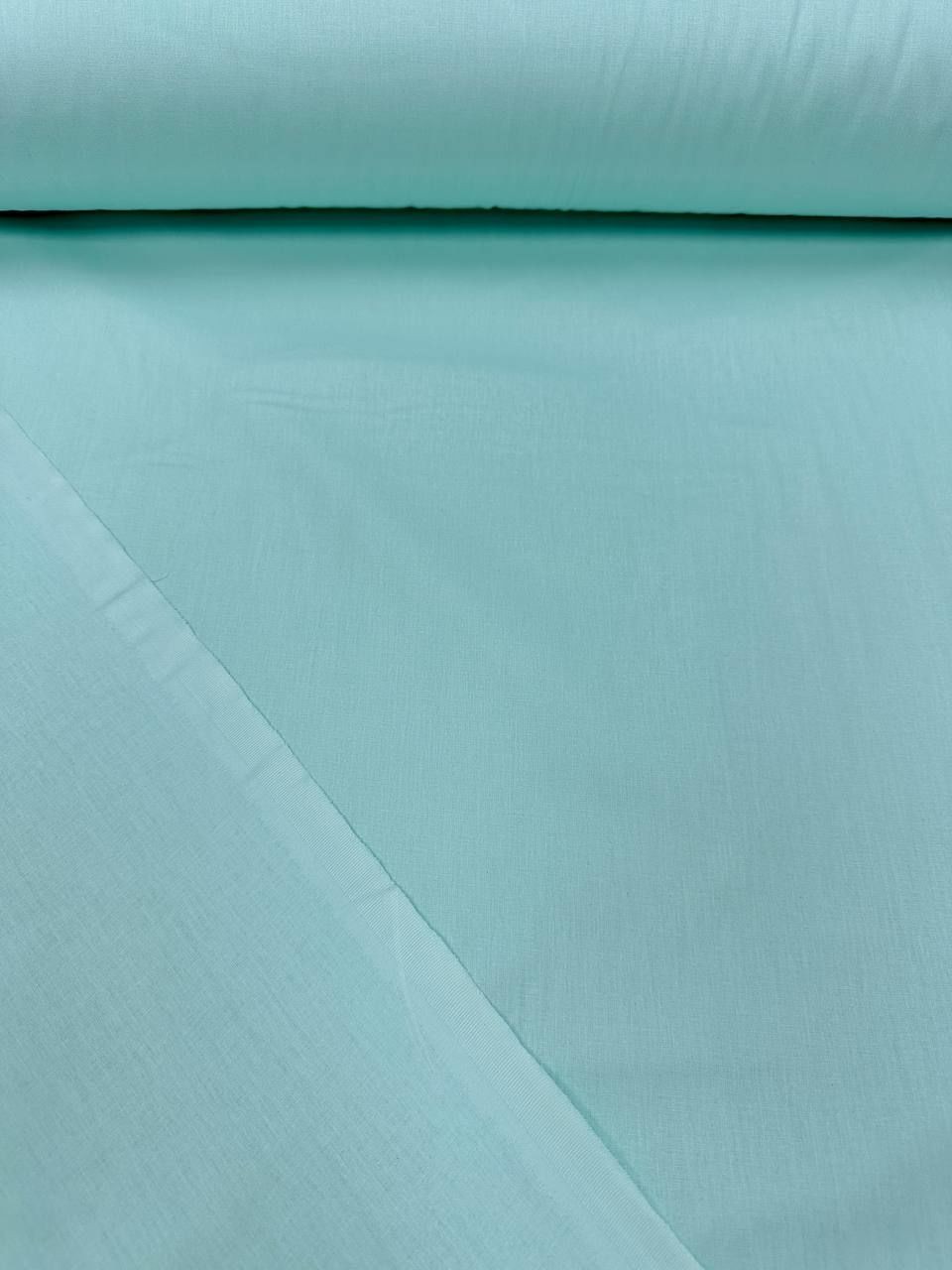 Su Yeşili Nevresimlik Organik Poplin Kumaş