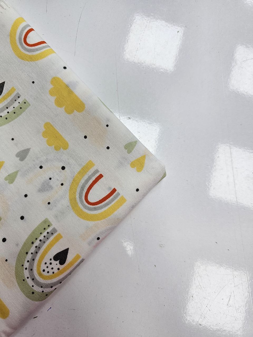 Desenli Nevresimlik Poplin Kumaş