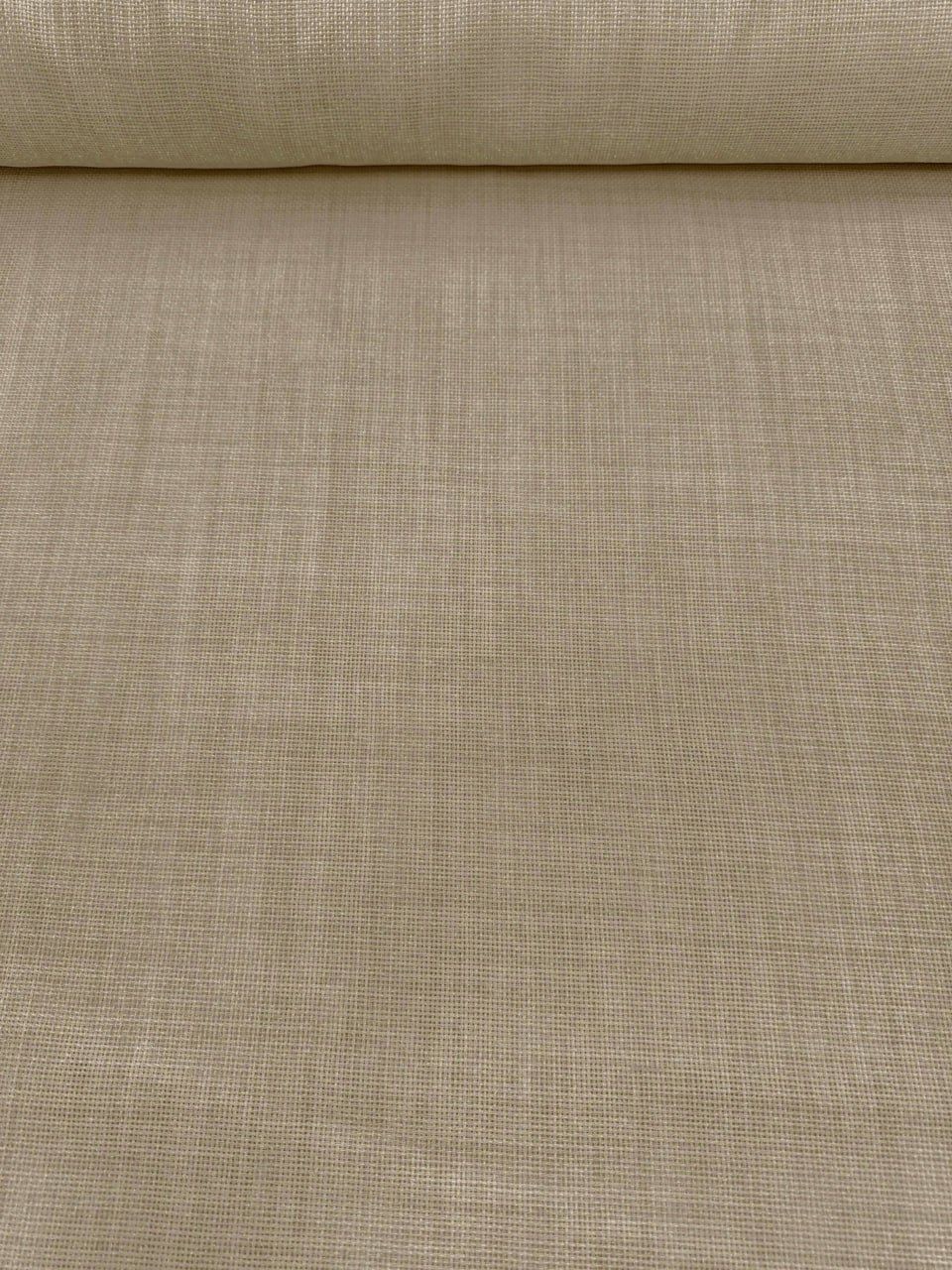 Koyu Kapuçino Simli Linen Kumaş