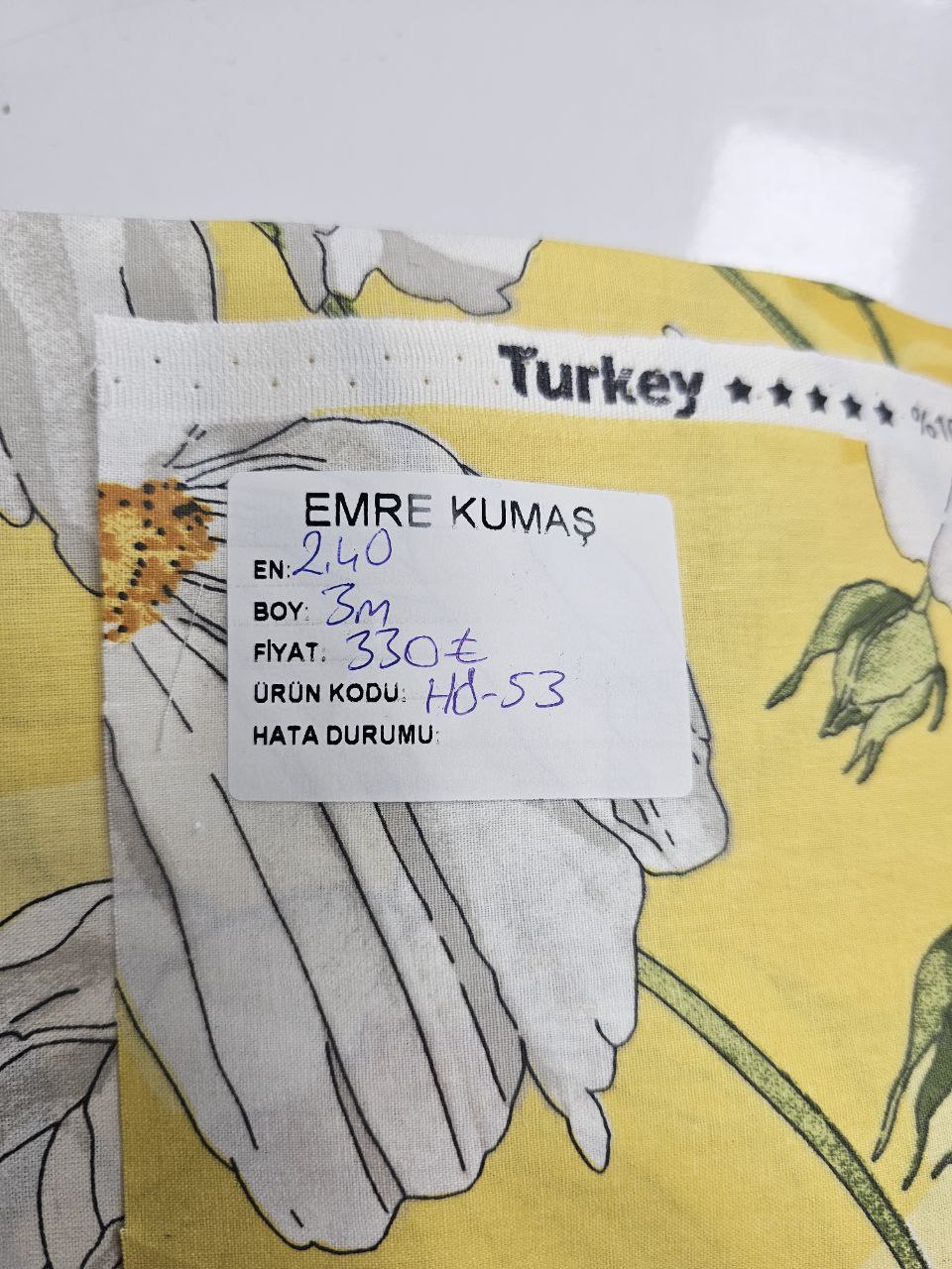 Desenli Nevresimlik Poplin Kumaş