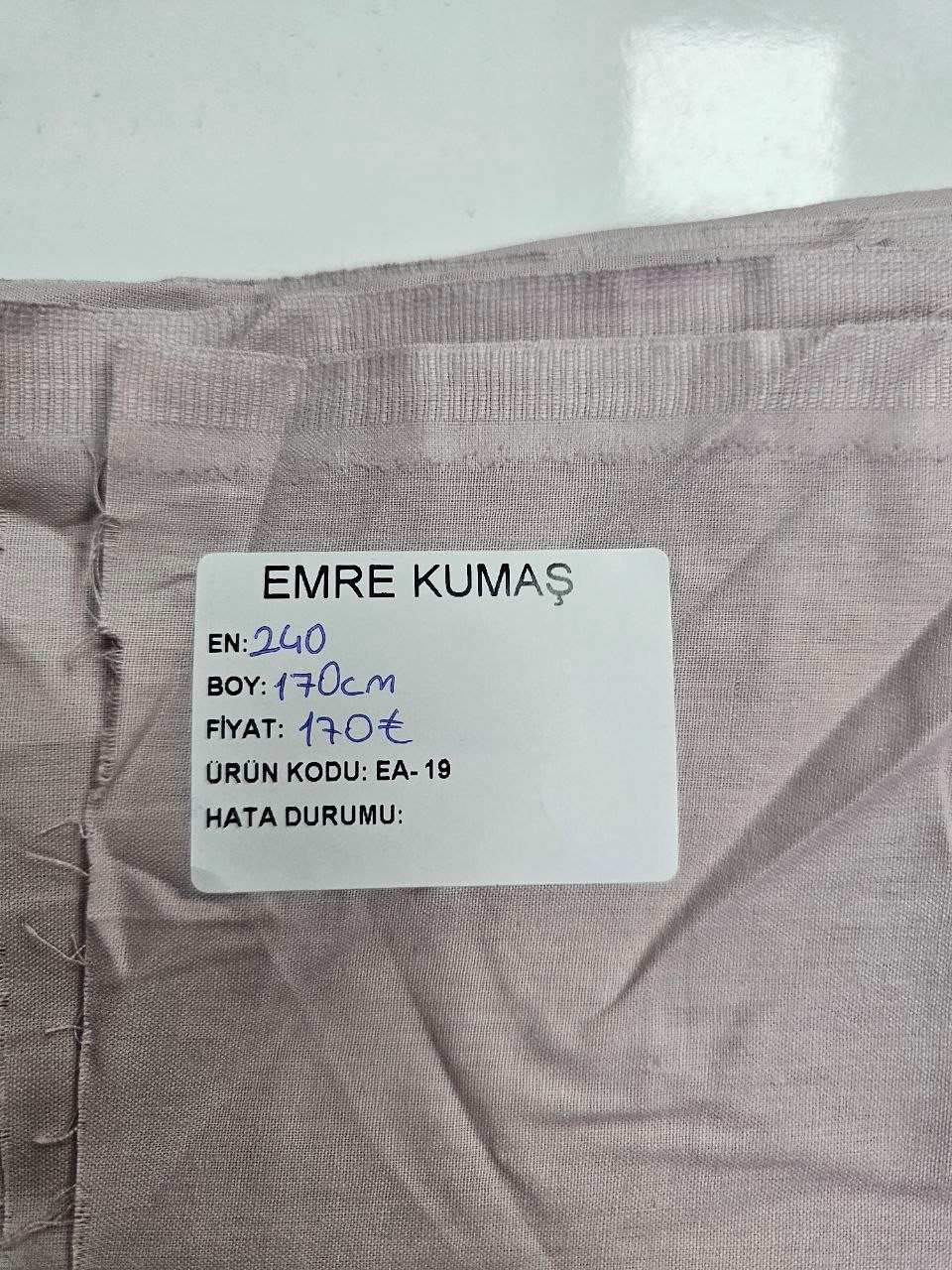 Düz Renk Nevresimlik Poplin Kumaş