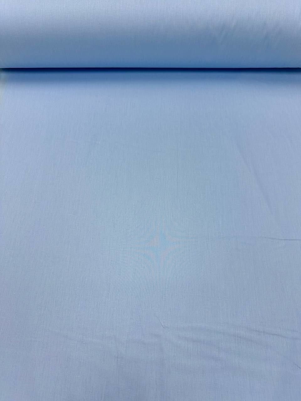 Açık Mavi Nevresimlik Organik Poplin Kumaş