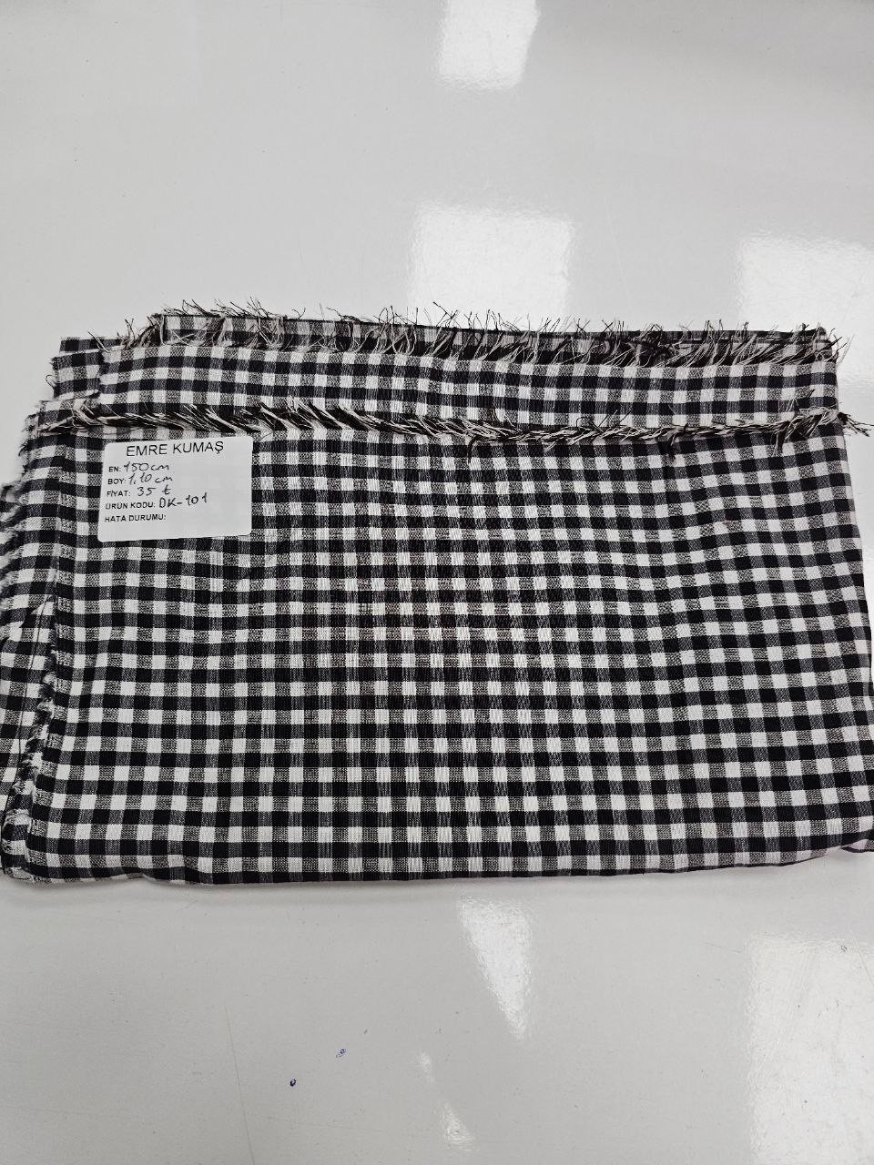 Antrasit Kareli Zefir Kumaş