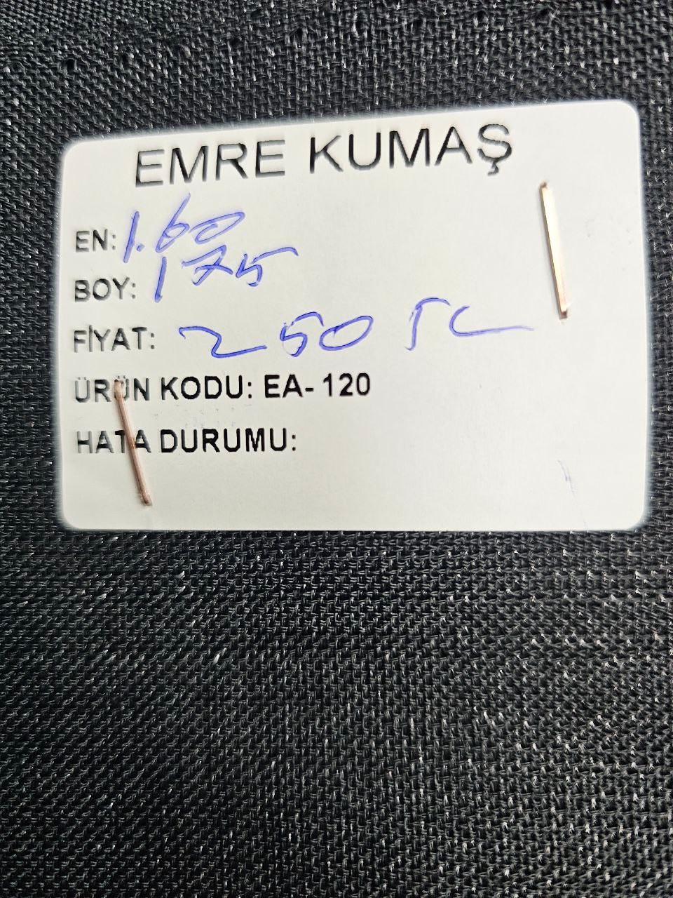 Siyah Renk Simli Gardenya Kumaş