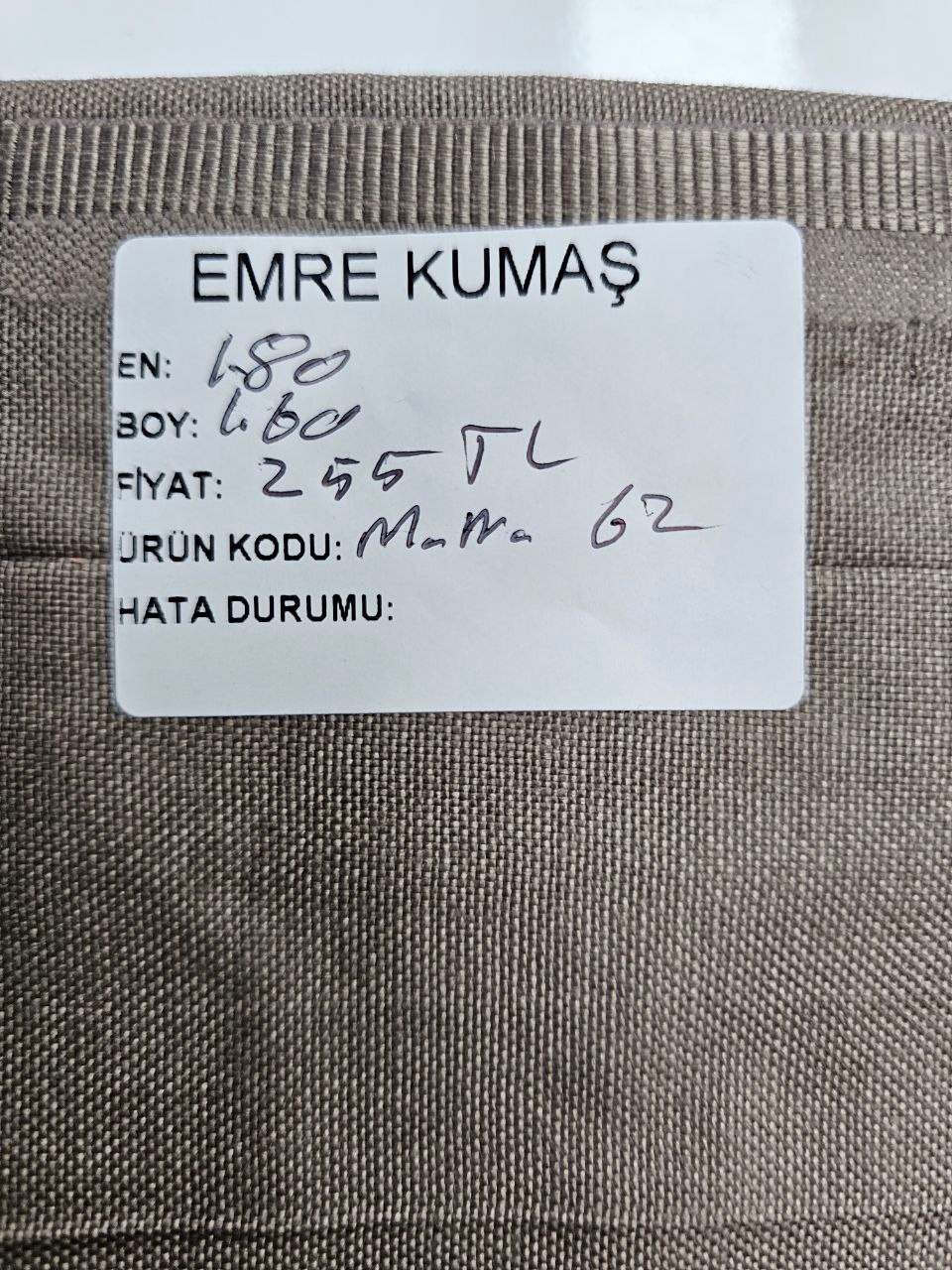 Düz Renk Duck Kumaş