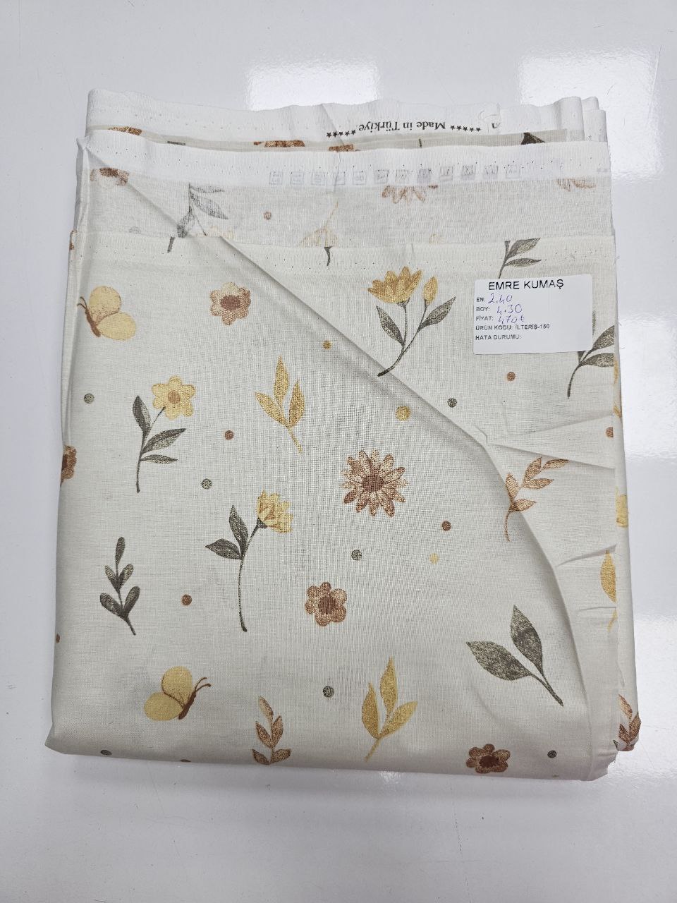 Desenli Nevresimlik Poplin Kumaş