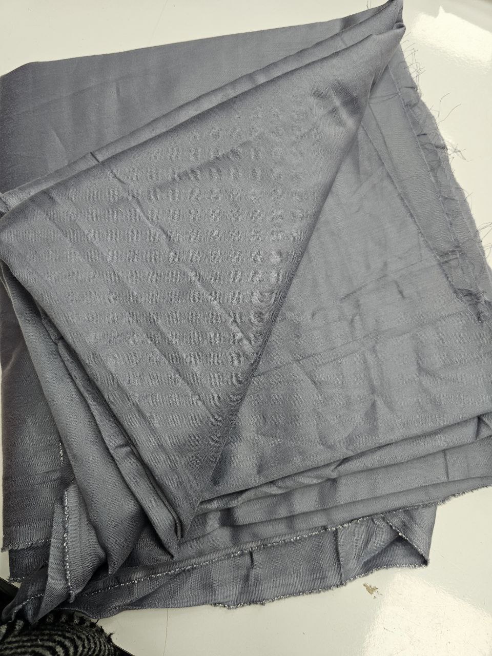 İndigo Renk Mat Pamuk Saten Kumaş