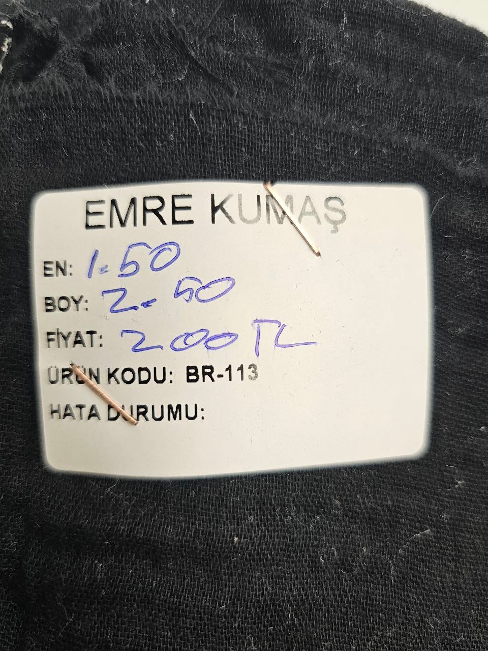 Siyah Renk Giyimlik  Müslin Bezi Kumaşı