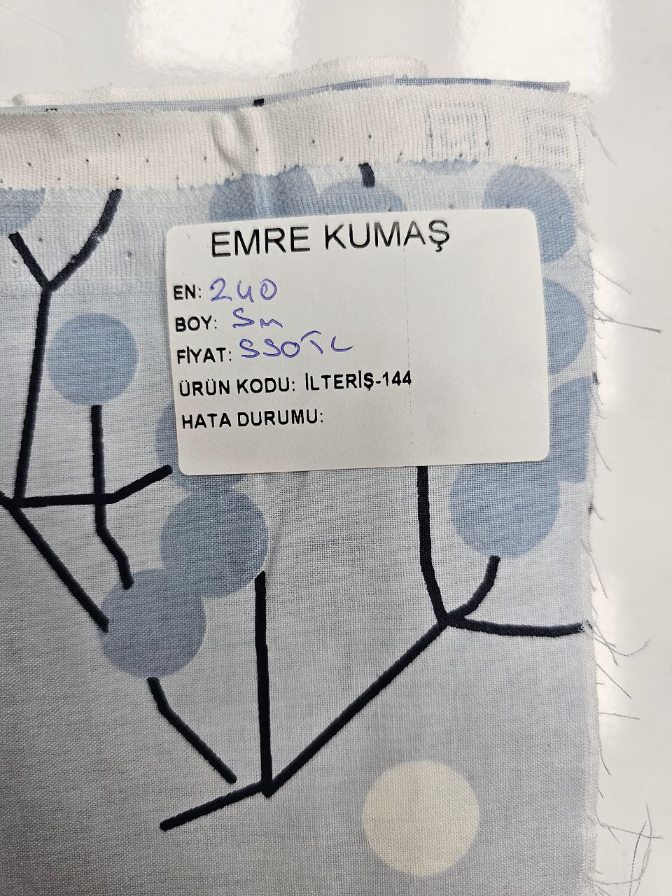 Desenli Nevresimlik Poplin Kumaş