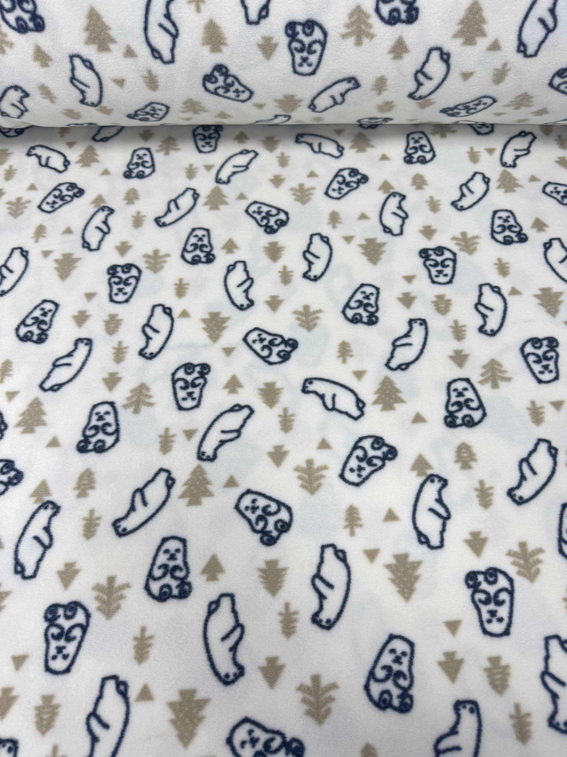 Patterned Polar Fleece Fabric