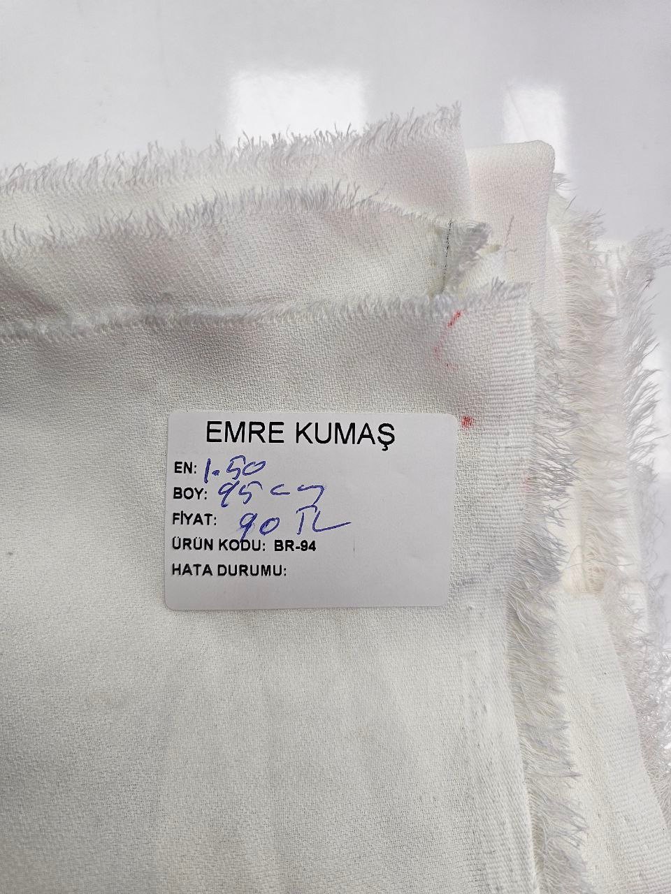 Ekru Renk Giyimlik Krep Kumaş
