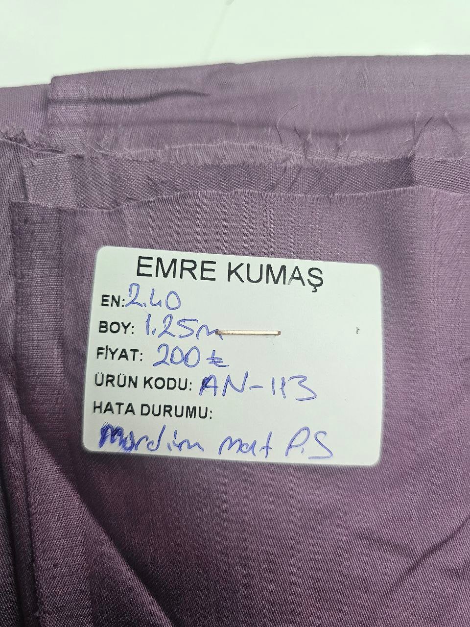 Plum Color Matte Cotton Satin Fabric