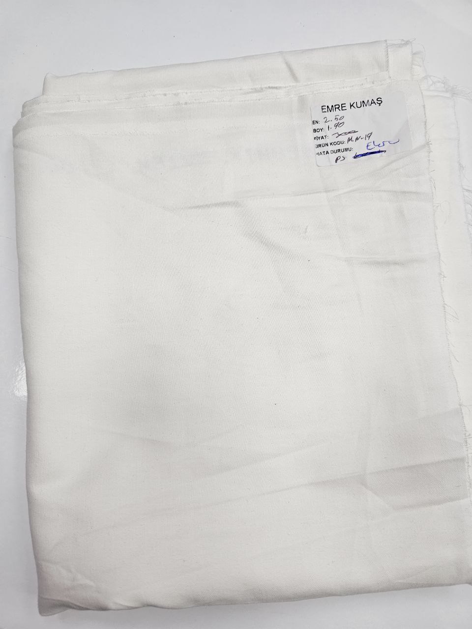 Ecru Color Matte Cotton Satin Fabric