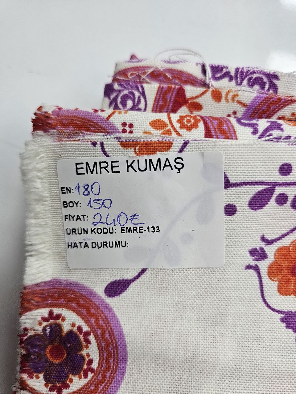 Colorful Duck Fabric with Ethnic Patterns