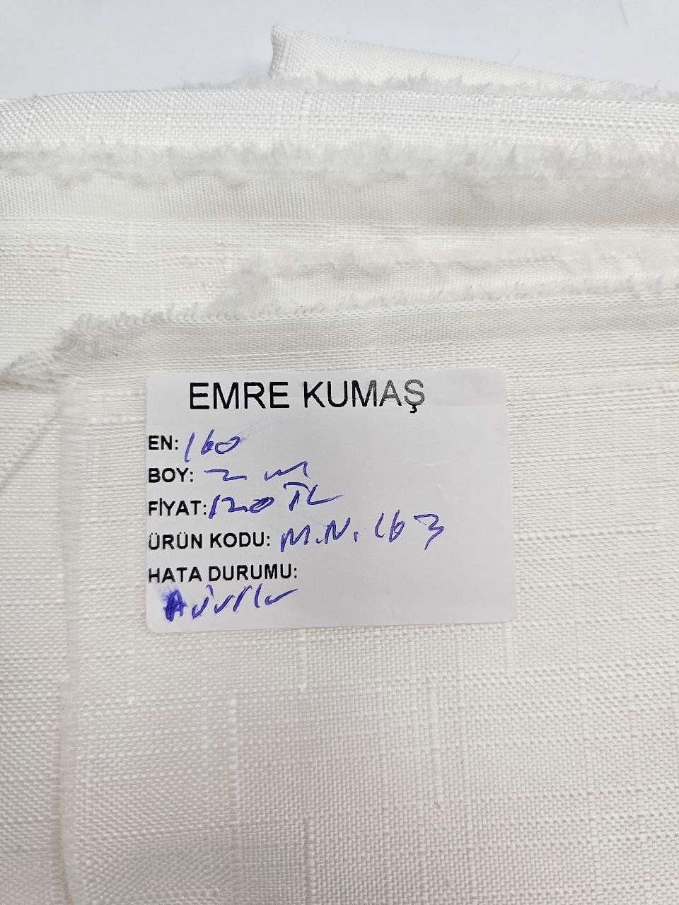 Ecru Openwork Swedish Linen Fabric