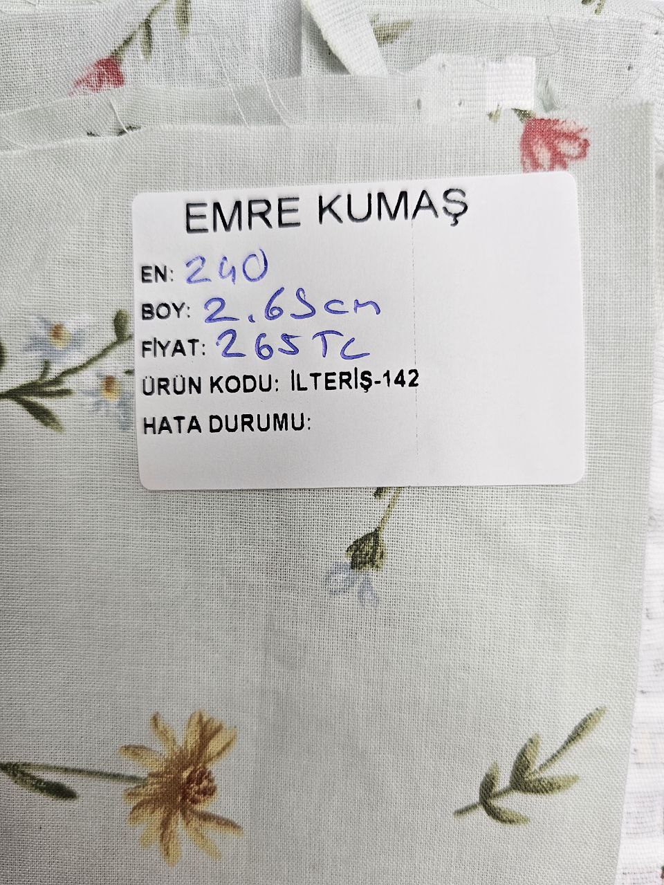 Desenli Nevresimlik Poplin Kumaş