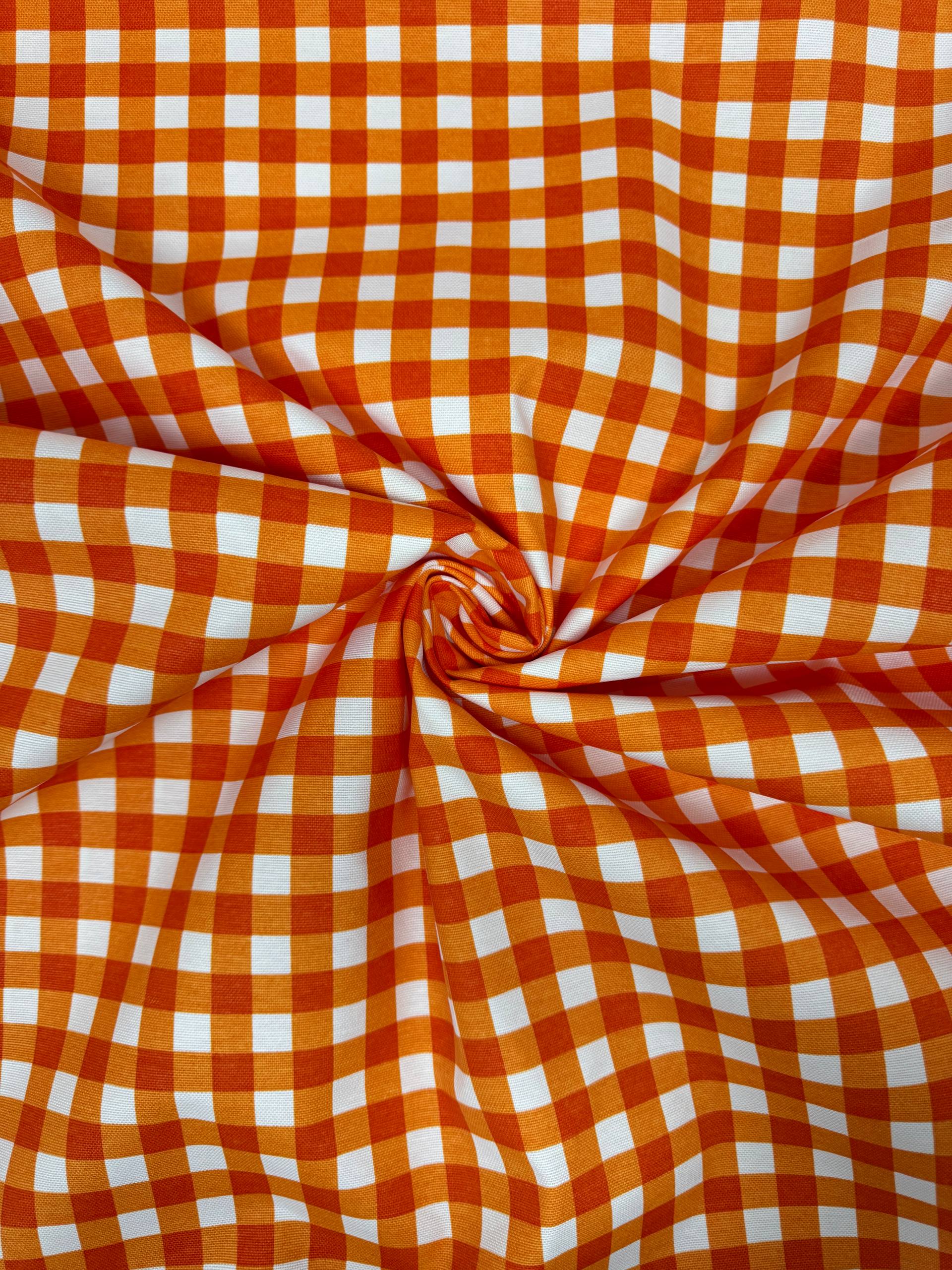 Black Checkered Duck Fabric - Duck Cloth