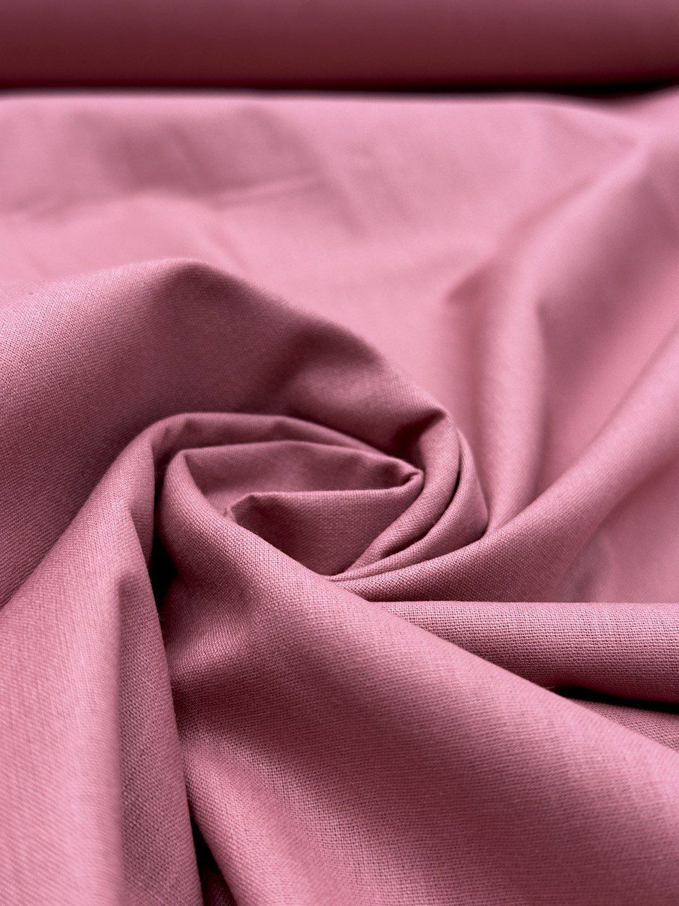 Koyu Gül Kurusu Nevresimlik Organik Poplin Kumaş
