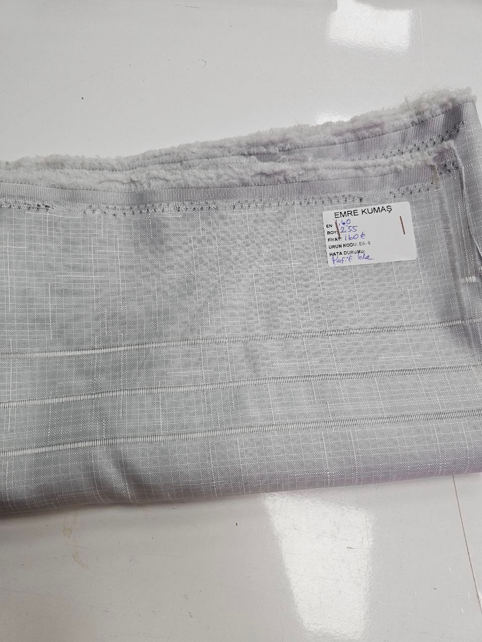 Gri Ajurlu İsveç Keteni Kumaş