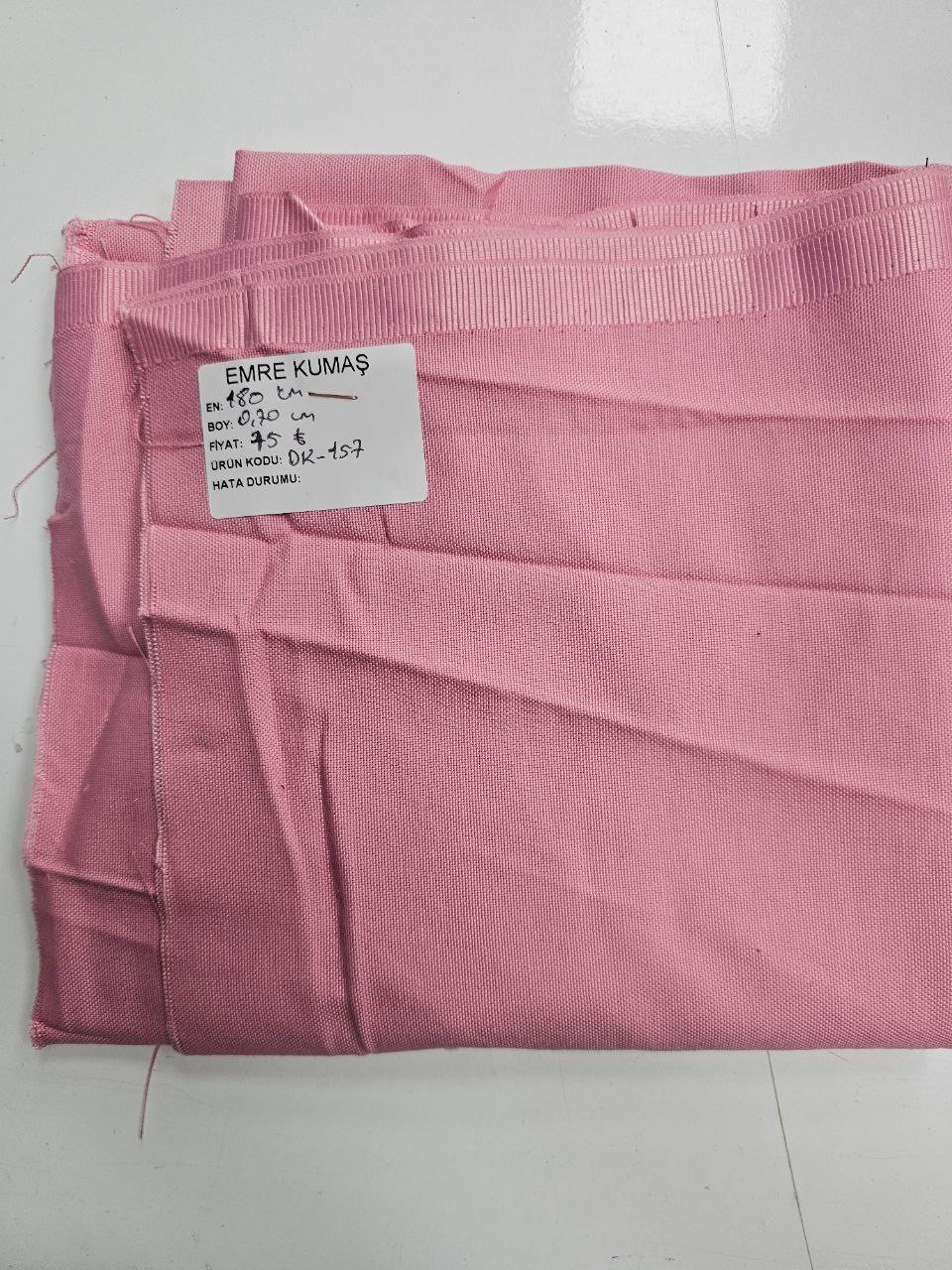 Pembe Renk Duck Kumaş