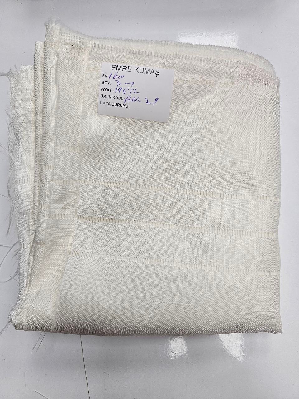 Ecru Openwork Swedish Linen Fabric