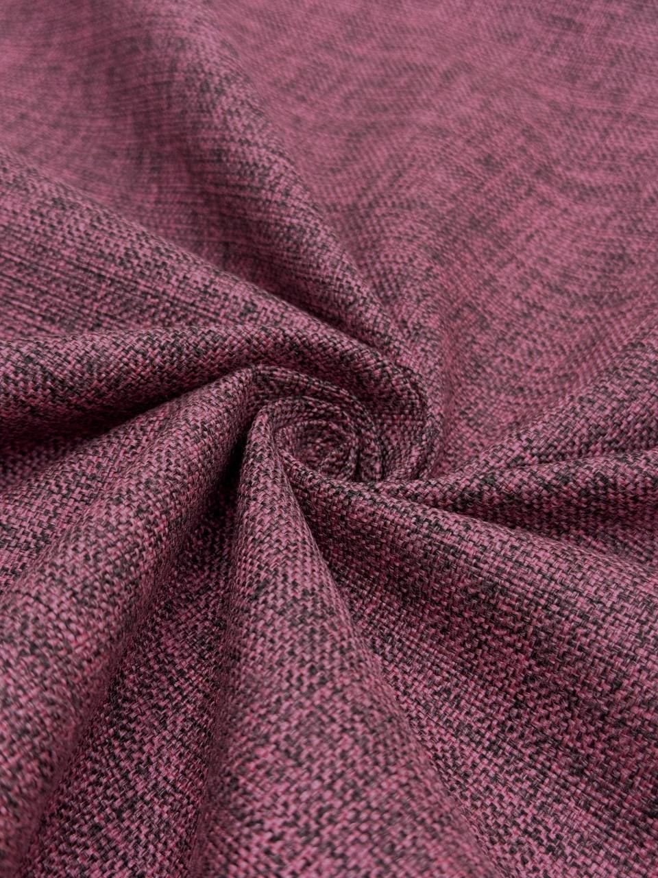 Enzahome Etna Serisi Pembe-Siyah Döşemelik Keten Kumaş