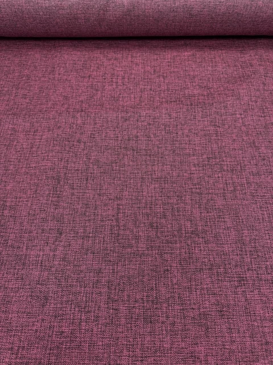 Enzahome Etna Serisi Pembe-Siyah Döşemelik Keten Kumaş