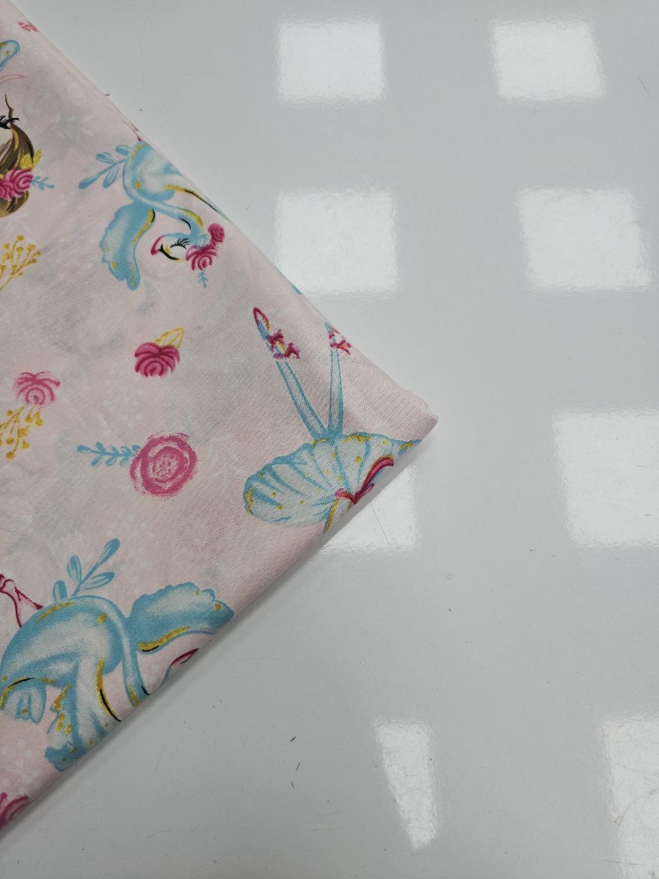 Desenli Nevresimlik Poplin Kumaş