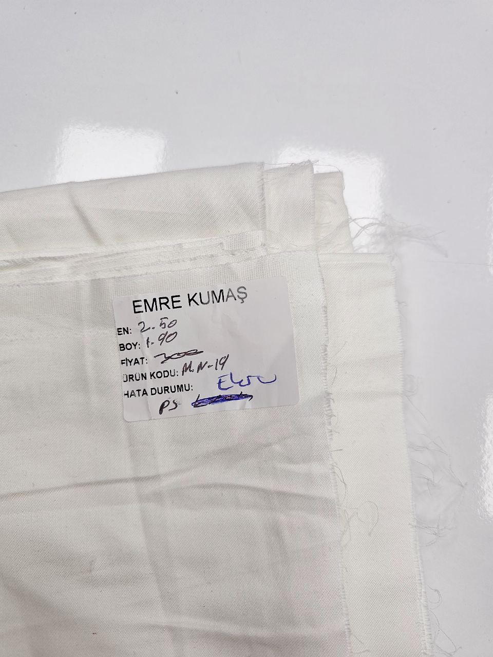 Ecru Color Matte Cotton Satin Fabric