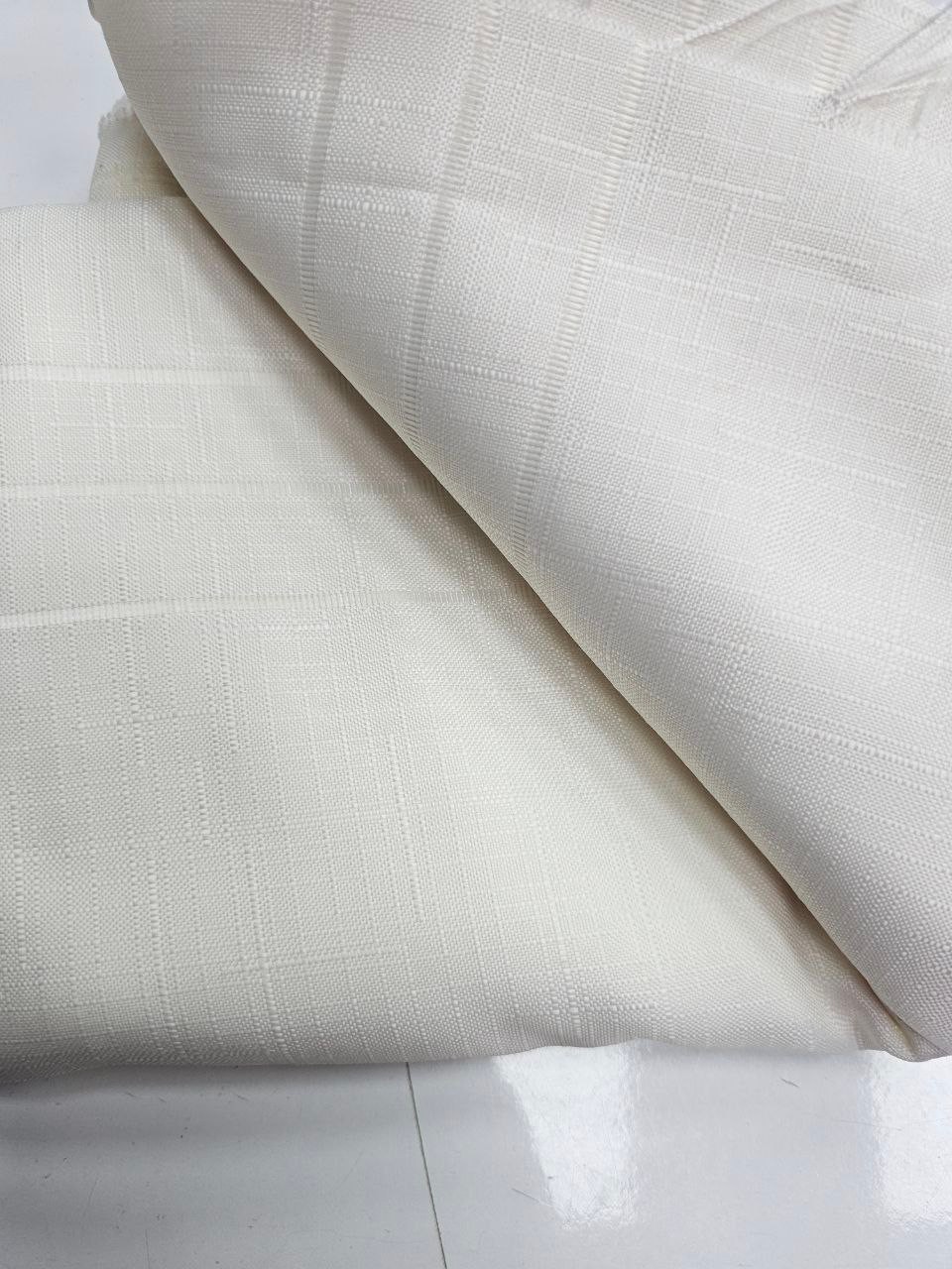 Ecru Openwork Swedish Linen Fabric
