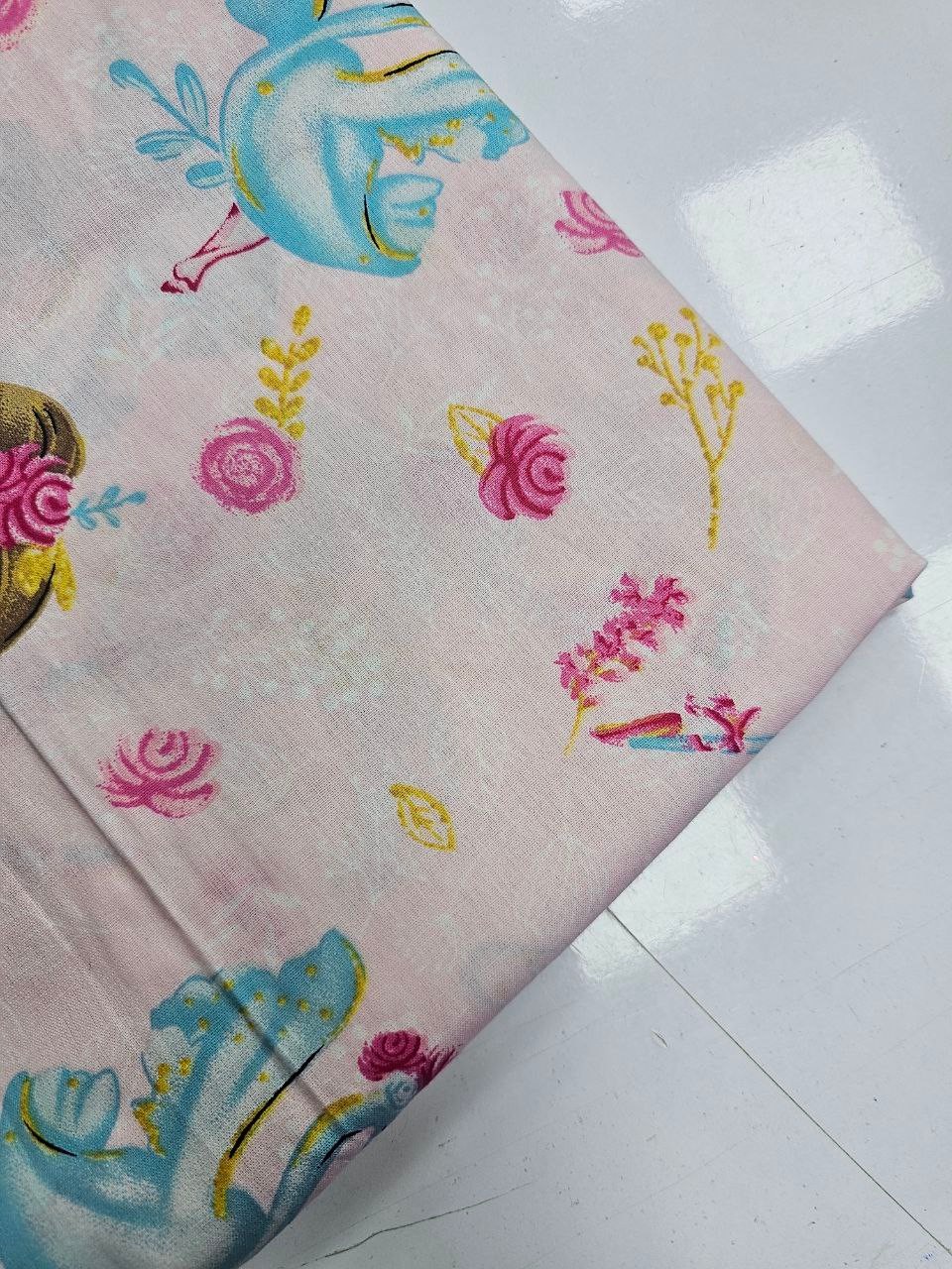 Prenses Desenli Nevresimlik Poplin Kumaş