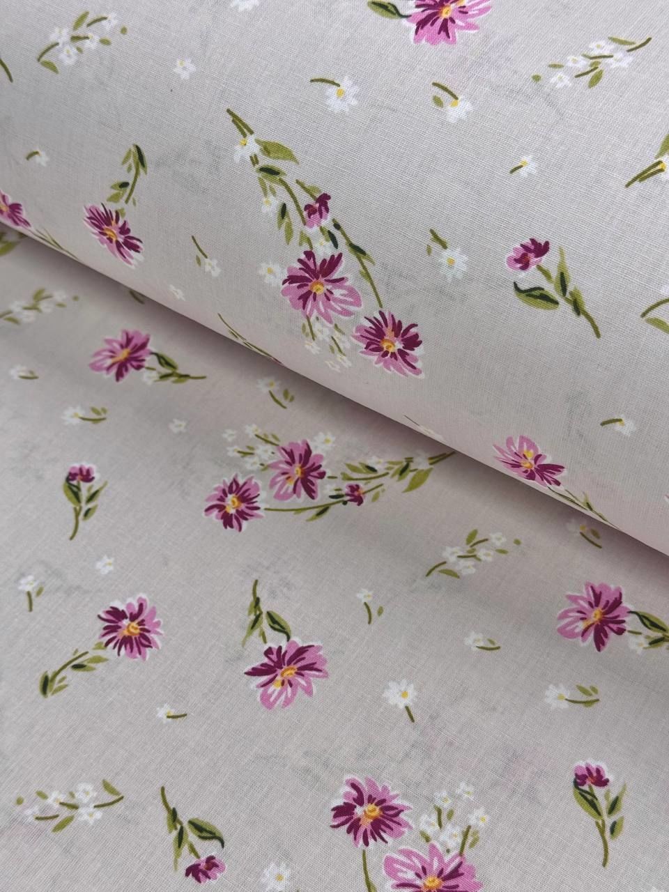 Poplin Duvet Cover Fabric with Tiny Flower Pattern