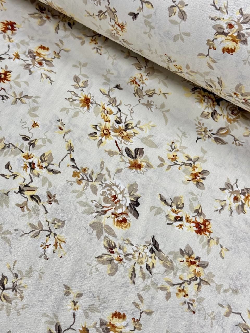 Wella Çiçek Bahçesi Desen %100 Pamuk Nevresimlik Poplin Kumaş