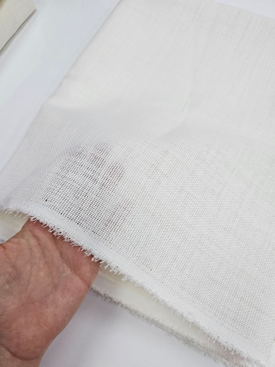 Ekru Renk Simsiz Linen Kumaş